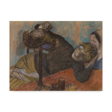 Trademark Fine Art Edgar Degas 'The Milliner' Canvas Art, 14x19 BL02072-C1419GG